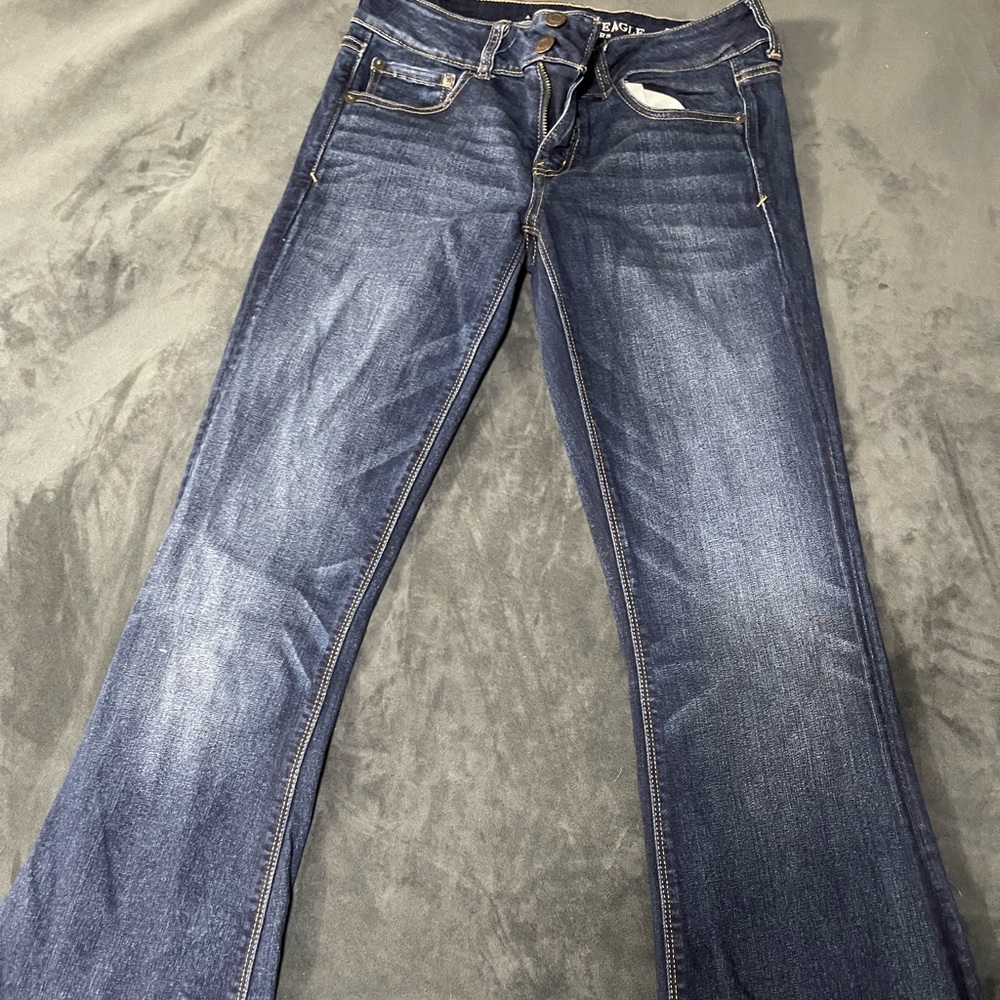 American Eagle long flare jeans. Like new.